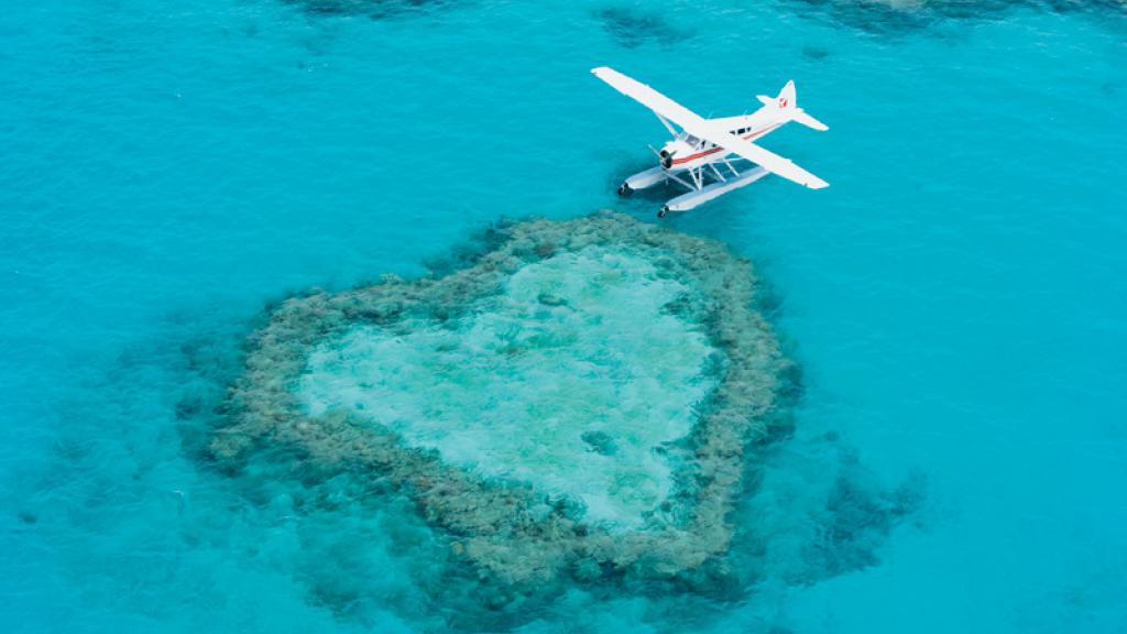 Plane at Heart Reef